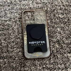 iPhone 13 Pro Max case with a card holder and pop socket